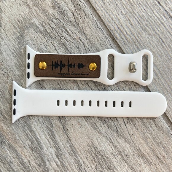 Amazing Grace, How Sweet The Sound Soundwave Band For Apple 38-42mm  - White - Picture 2 of 3
